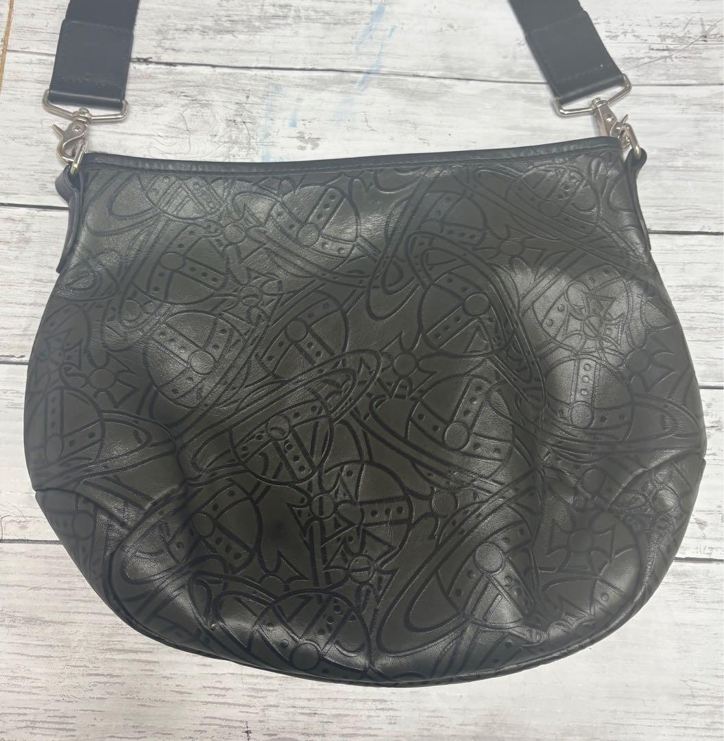 ヴィヴィアンウエストウッド　ショルダーバッグ　レザー　総柄　オーブ