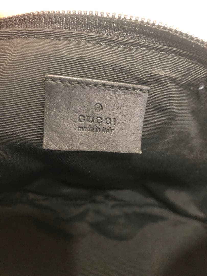 グッチ アクセサリーポーチ GGキャンバス ブラック