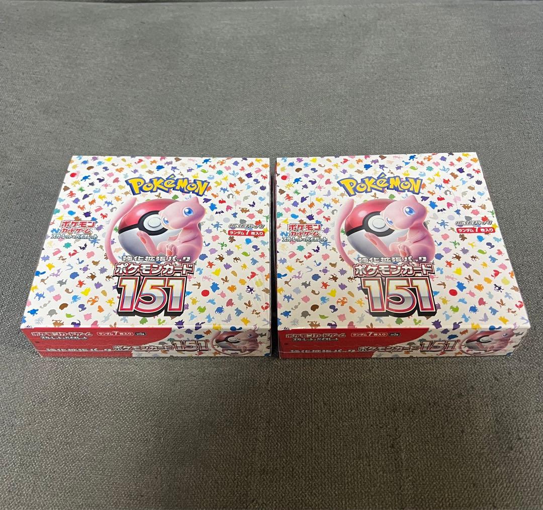ポケモン151 2box ボックス 新品未開封 強化拡張パック シュリンクあり
