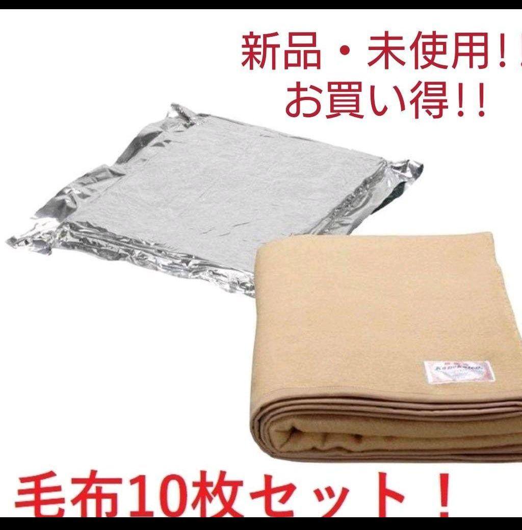 セール中 新品・未開封品 災害用備蓄毛布10枚セット難燃毛布