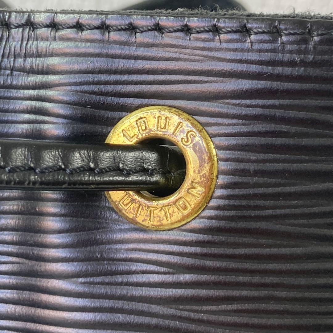 LOUIS VUITTON エピレザー プチノエ ノワール 黒 バケットバッグ