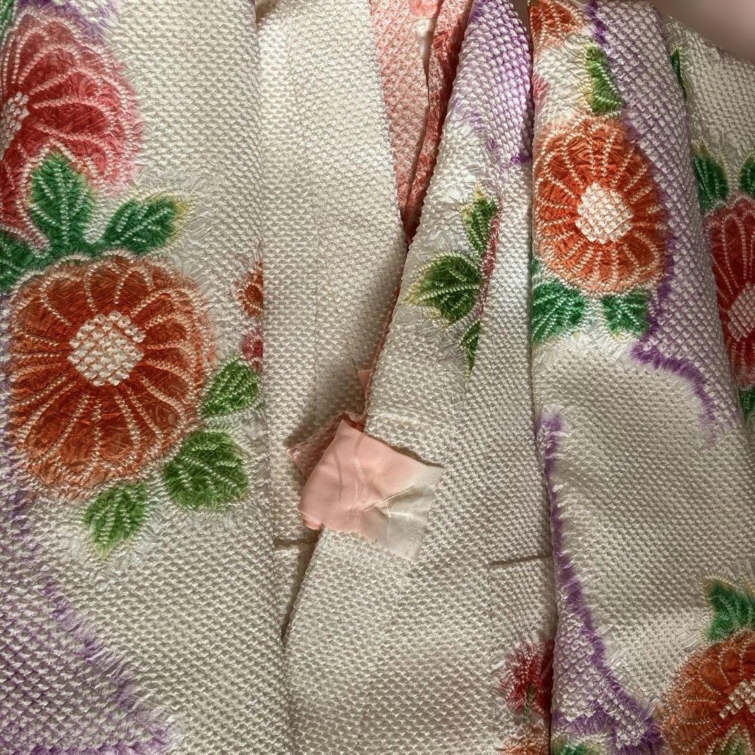 藤娘きぬたや　正絹総絞り　七五三四つ身祝い着