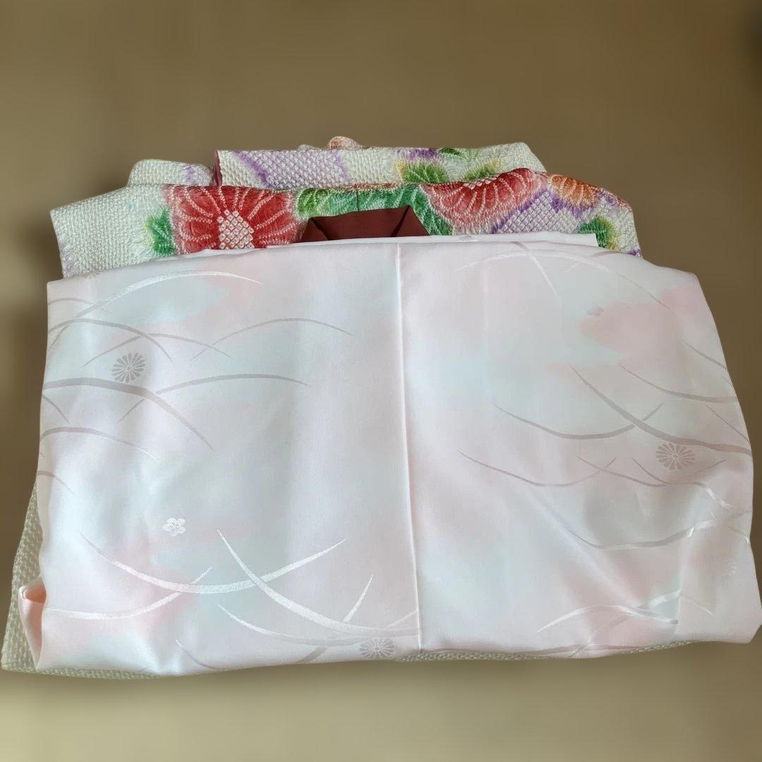 藤娘きぬたや　正絹総絞り　七五三四つ身祝い着