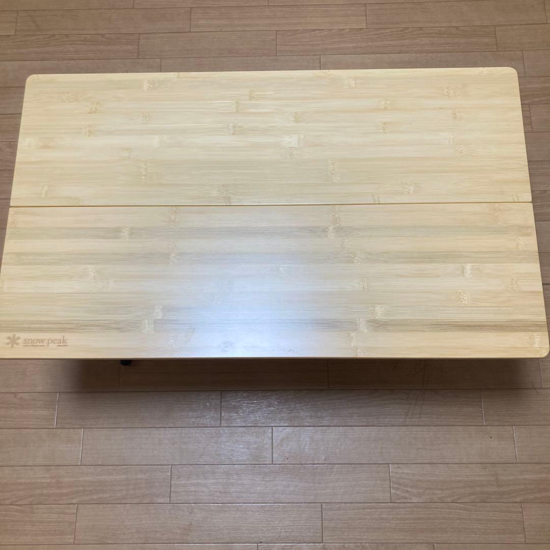 snow peak バンブー折りたたみテーブル アウトドア
