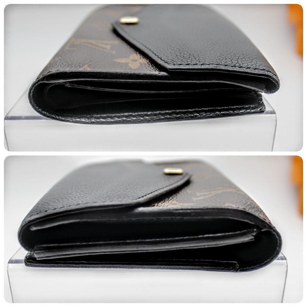 ルイヴィトン ポルトフォイユ パラス コンパクト モノグラム 黒 財布