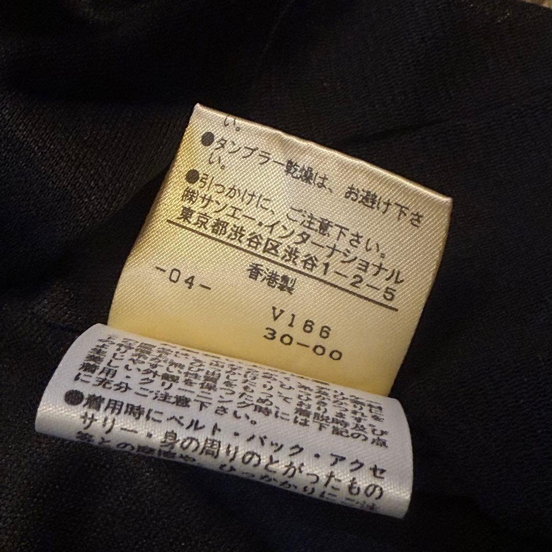 【vivienne tam】花柄刺繍タイトスカート 黒　パワーネット