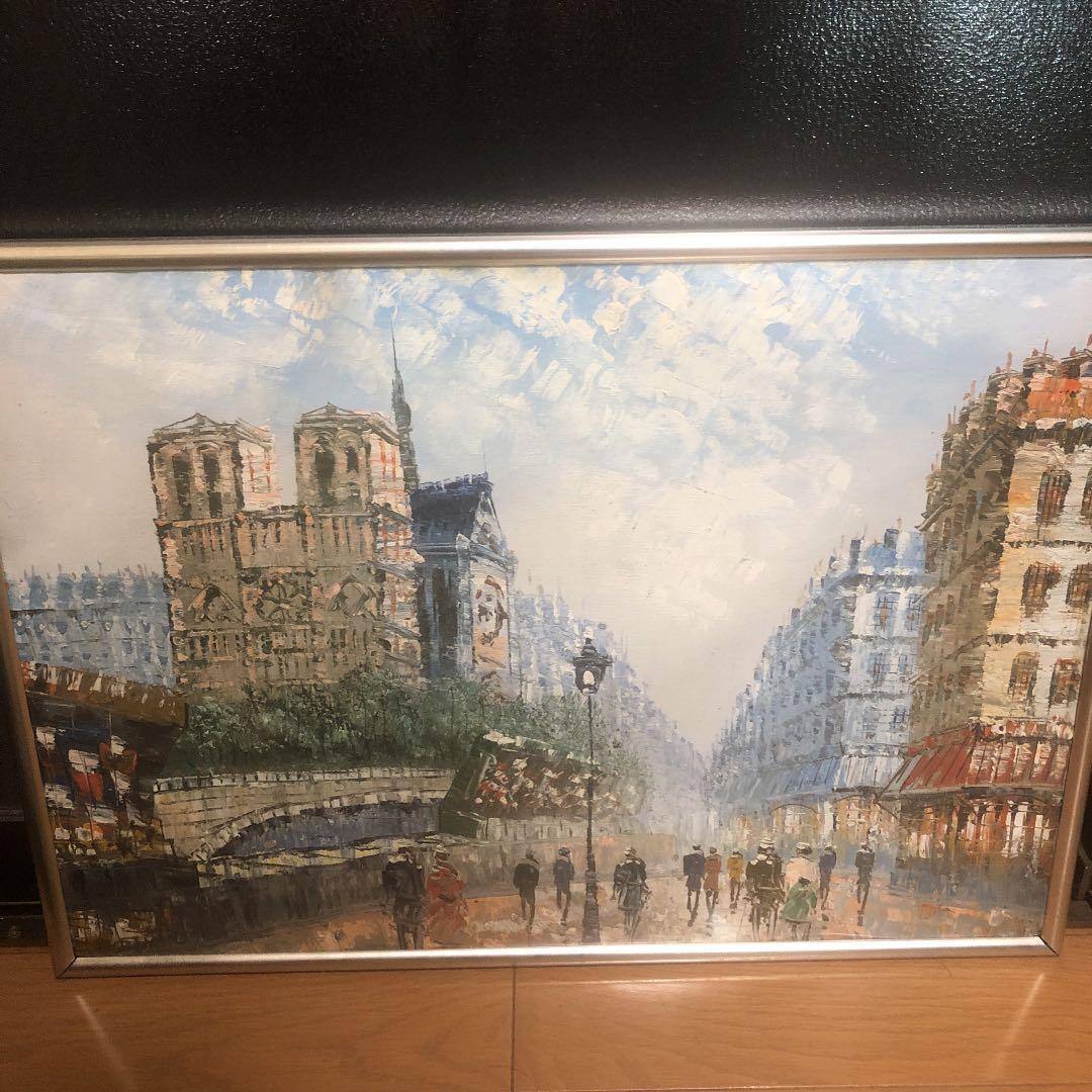 油絵　パリの街角 楽天市場】斉藤 要 「 パリの街角 」 油絵 油彩 F6 ( 6号 ) : 内田画廊