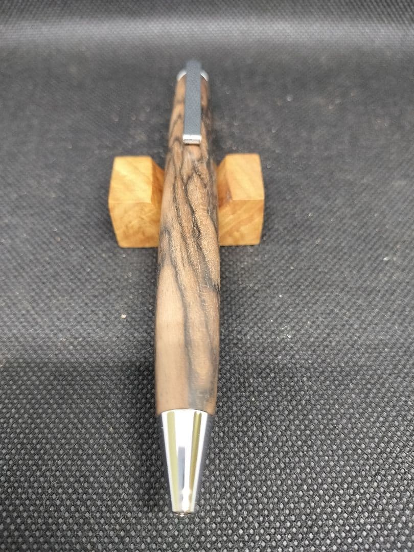 384ペン工房翌檜極上黒柿孔雀杢木軸シャーペンボールペン 384ペン工房