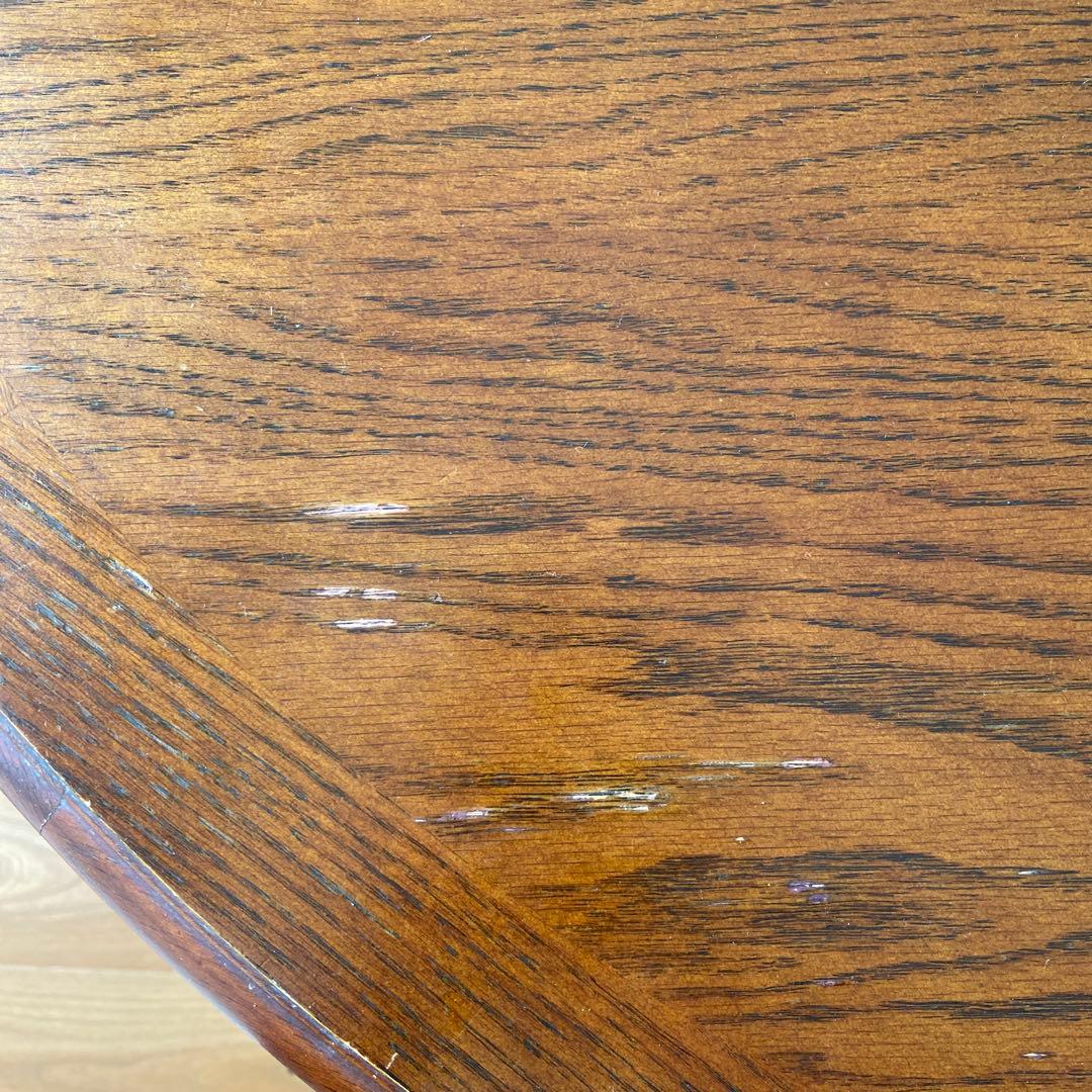 三越家具　カントリーハウス　木製円形テーブル　伸長式