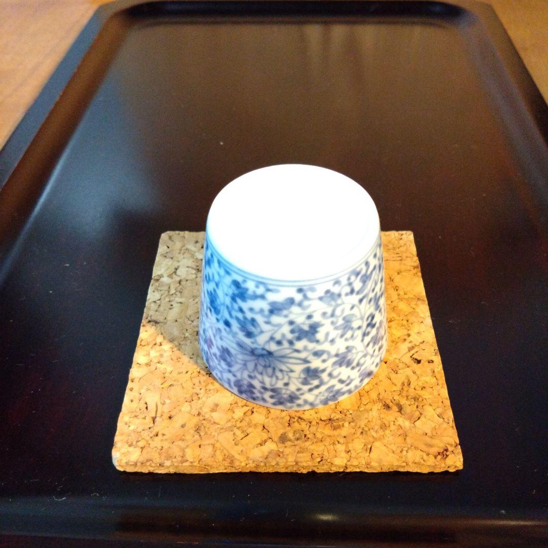 古伊万里花唐草　蕎麦猪口