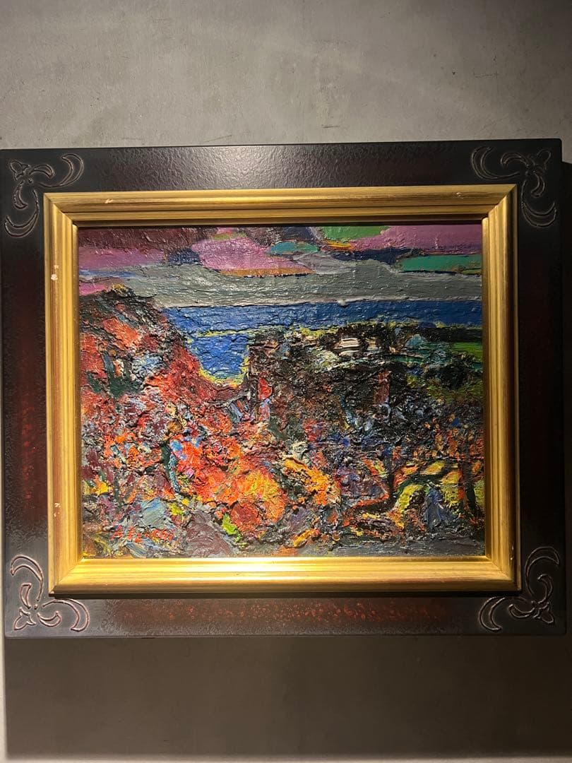 肉筆油彩画　【晩秋】印象派　風景画 肉筆油彩画 【晩秋】印象派 風景画 肉筆油彩画 【晩秋】印象派 風景画