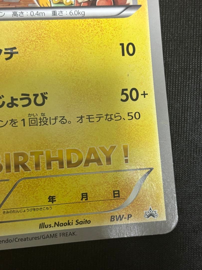 BW-P お誕生日ピカチュウ