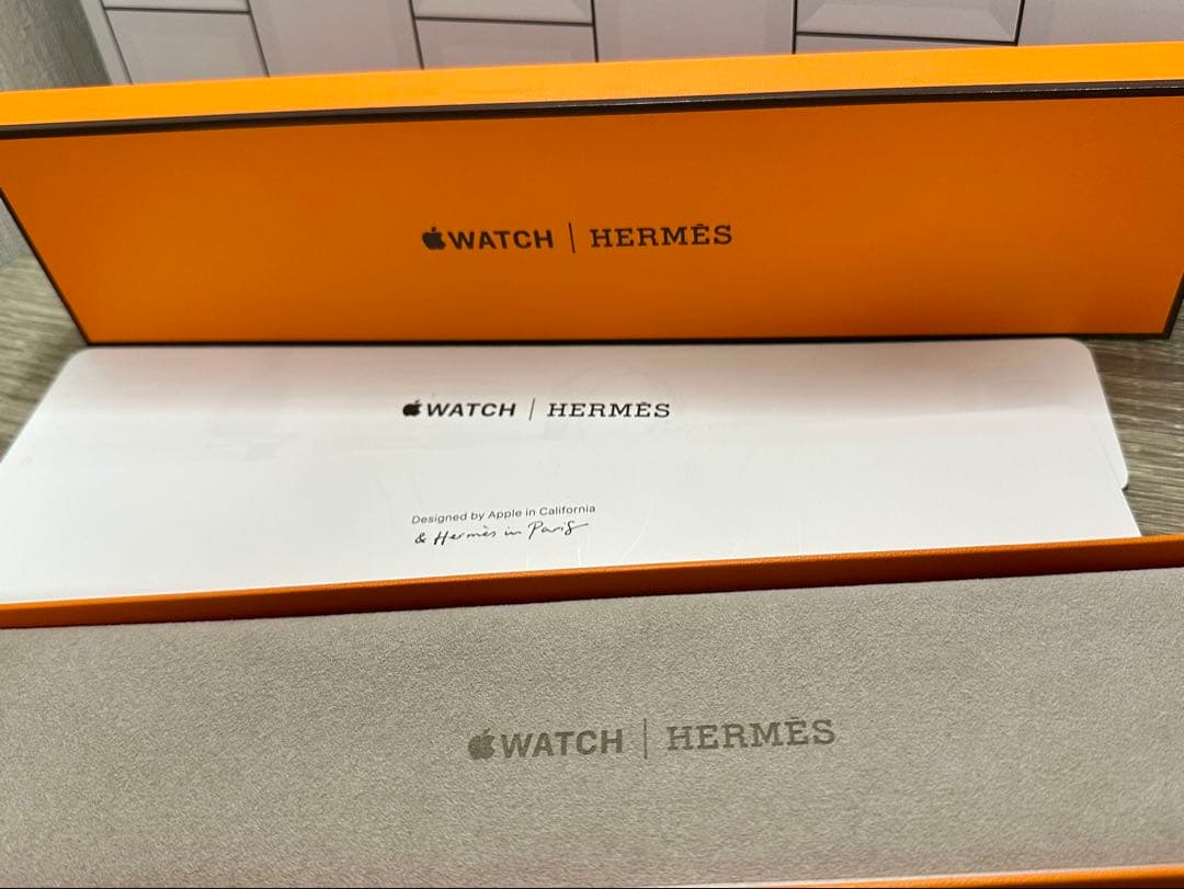 Hermes ブルー・サフィールアトラージュ・ドゥブルトゥールレザー