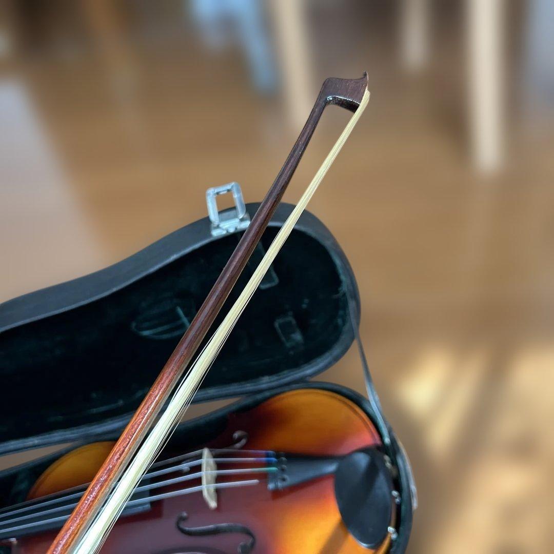 年末キャンペーン 純木製 バイオリン 本体 ハードケース付き 百花