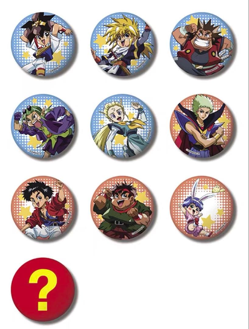 魔神英雄伝ワタル＆魔動王グランゾート展 墓場の画廊 缶バッジ 全