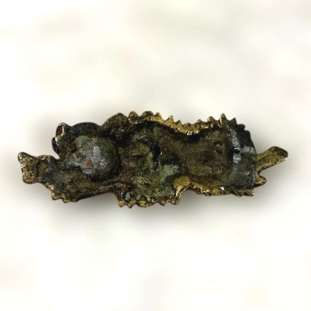 B-59 目貫　片目貫　2個セット　武具　刀装具　骨董品　時代物　美術品　工芸品