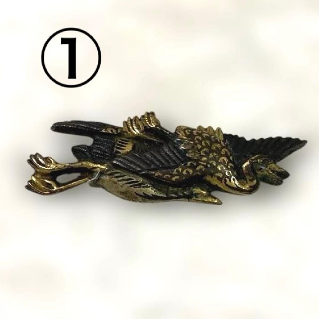 B-59 目貫　片目貫　2個セット　武具　刀装具　骨董品　時代物　美術品　工芸品