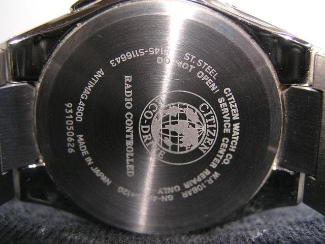良品動作良_Citizenワールドタイムソーラー電波_ CB0160/H145