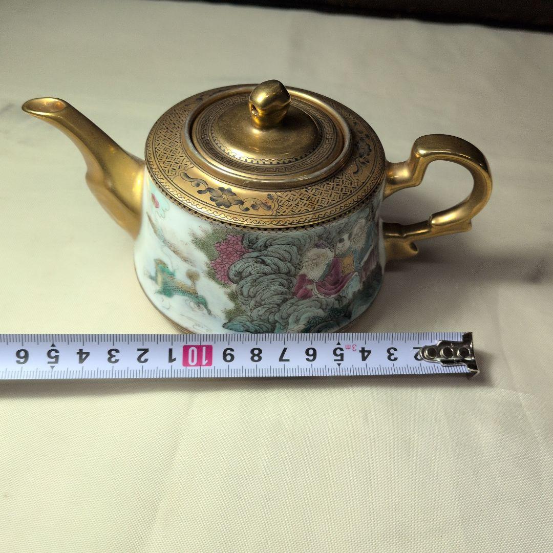 中国美術 乾隆年製 粉彩 急須 ティーポット 茶道具の通販はau PAY