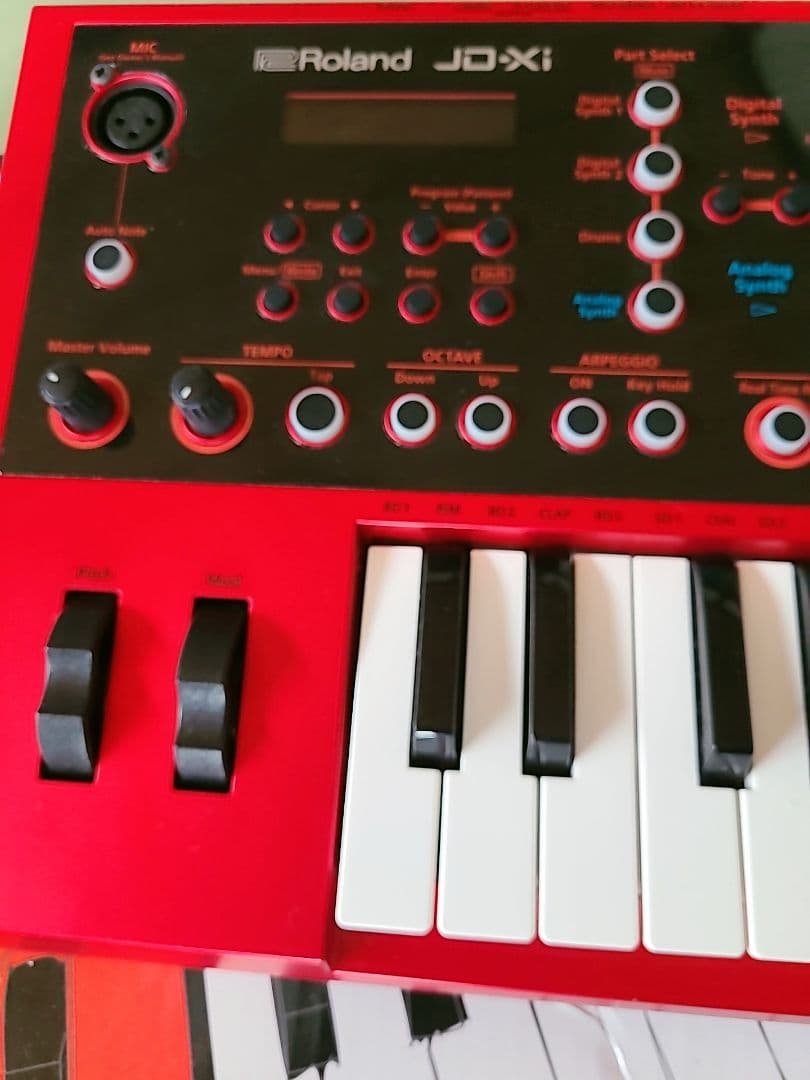 レア】Roland JD-Xi REDアナログシンセサイザー ケース付