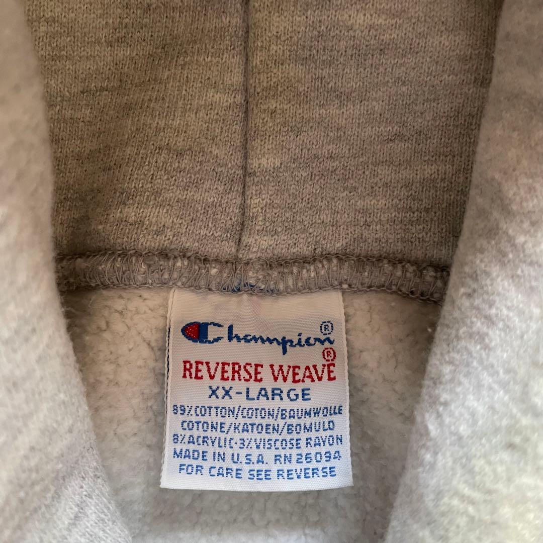 90s champion USA製 リバースウィーブ XXL カレッジプリント