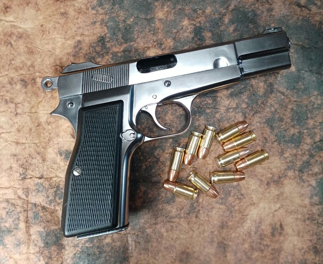 マルシン　ブローニングハイパワー　カナディアン X-PFC シルバーモデルガン