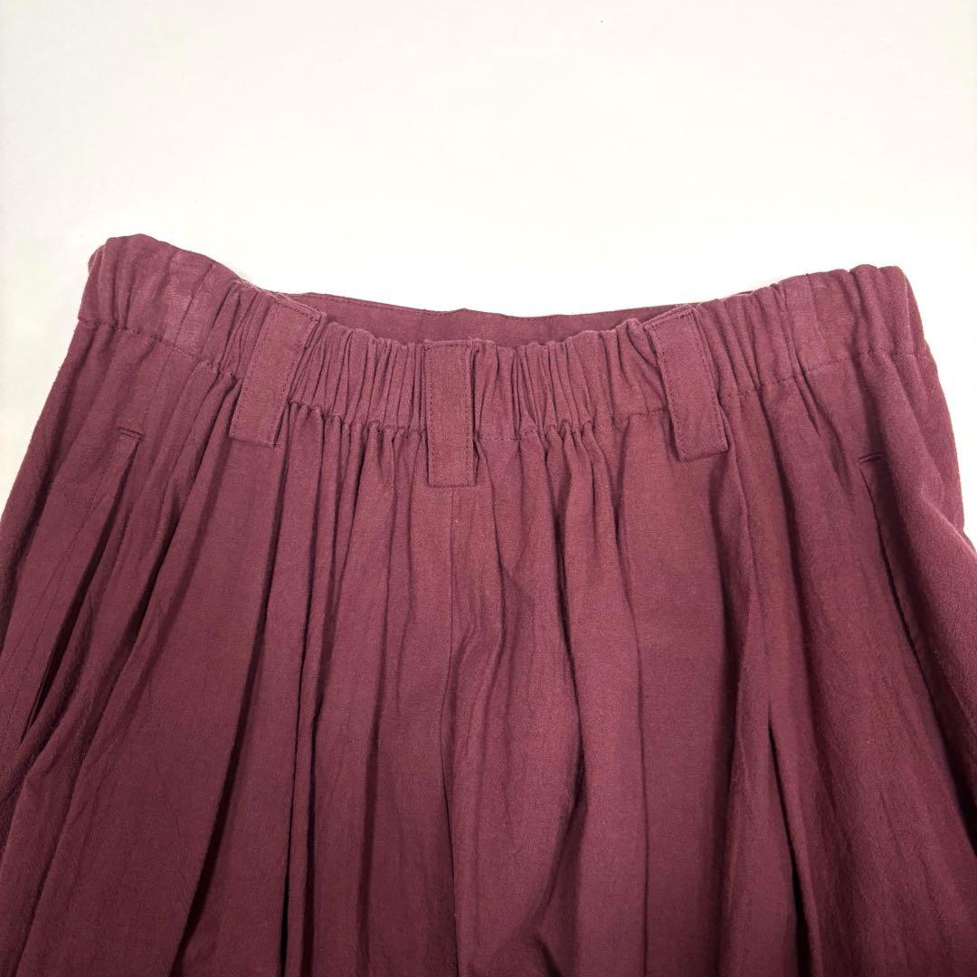 MOYURU 萌　変形サルエルパンツ　アシンメトリー　ウエストゴム　M〜L