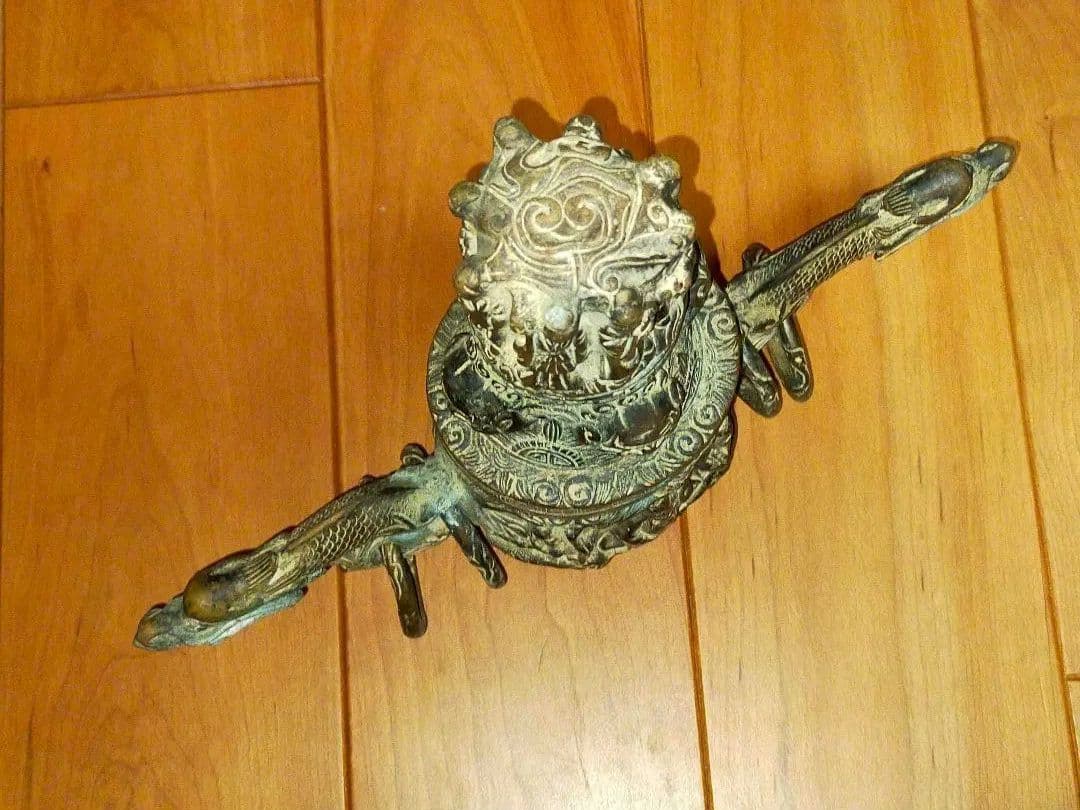 ♥とても古い 銅製 大香炉 在銘 骨董品