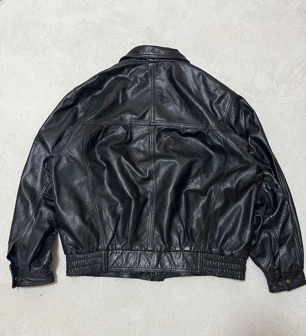 形◎ lether ranch レザージャケット XL 80s カナダ製 牛革