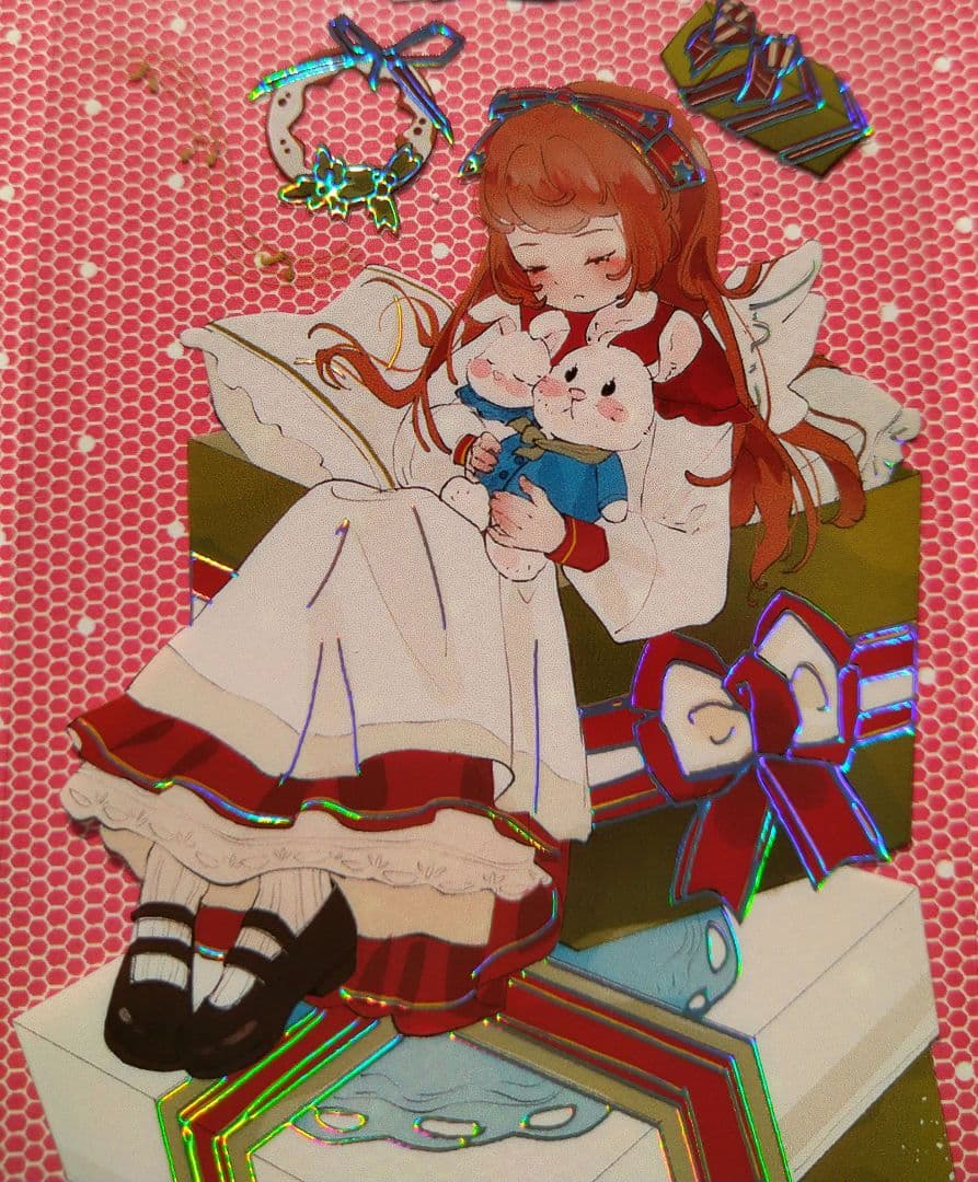 J75＃雪夜赠礼(镭射银)不睡觉切り売り海外人物マステ女の子