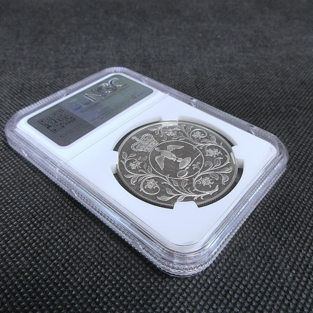 1977 イギリス 25ペンス銀貨 シルバージュビリー NGC コイン