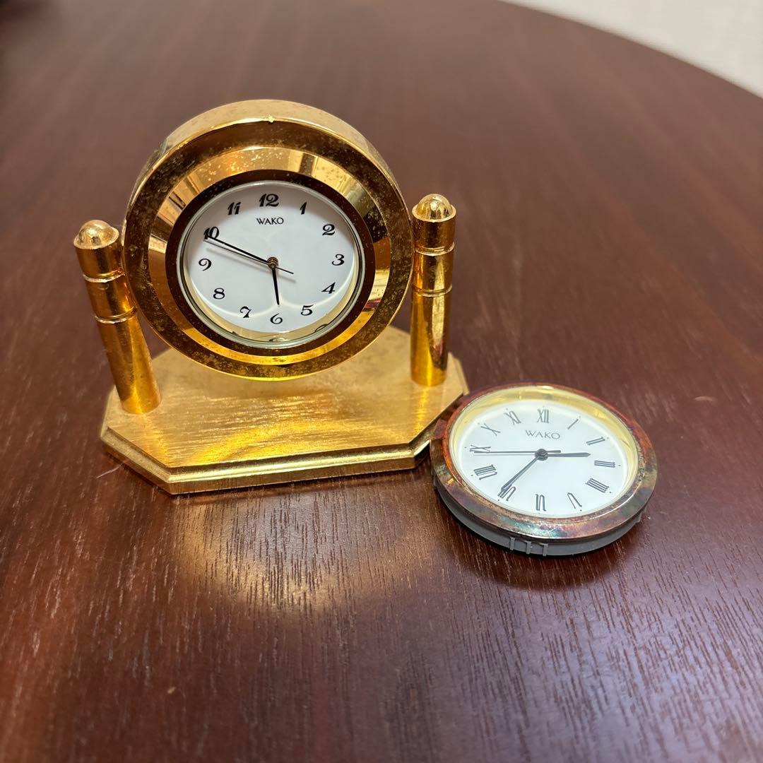 WEHRLE 会議卓時計 ゴールド 置時計 クラシック WEHRLE 会議卓時計