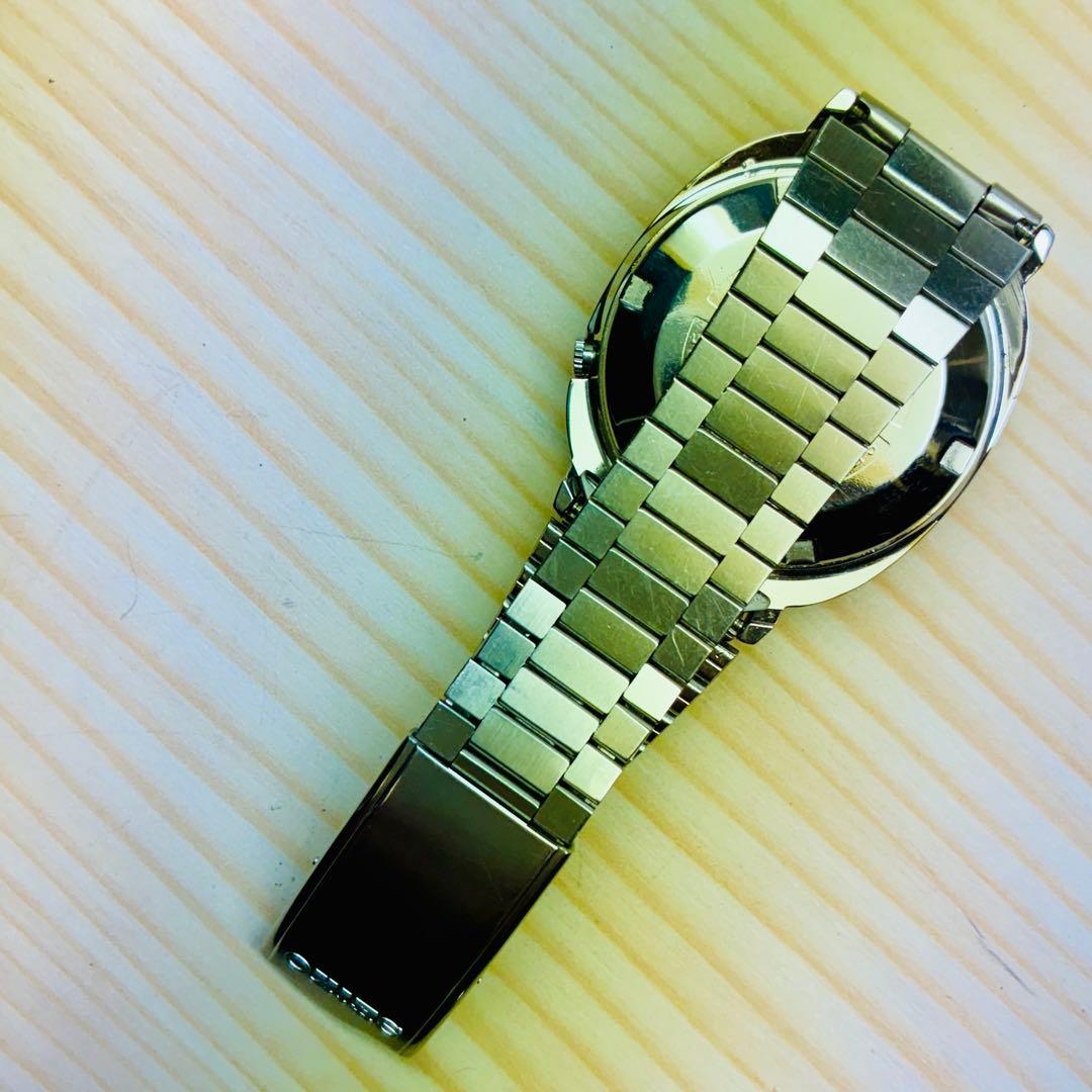 1966年製造セイコー マチック2トーン黒文字盤￼自動巻きレア美品動作良好