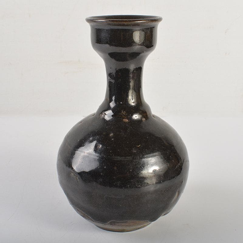 朝鮮美術　李朝　黒高麗　碗口瓶　C　R7411 朝鮮美術 李朝 黒高麗 碗口瓶 C R7411 朝鮮美術 李朝 黒高麗 碗口瓶 C