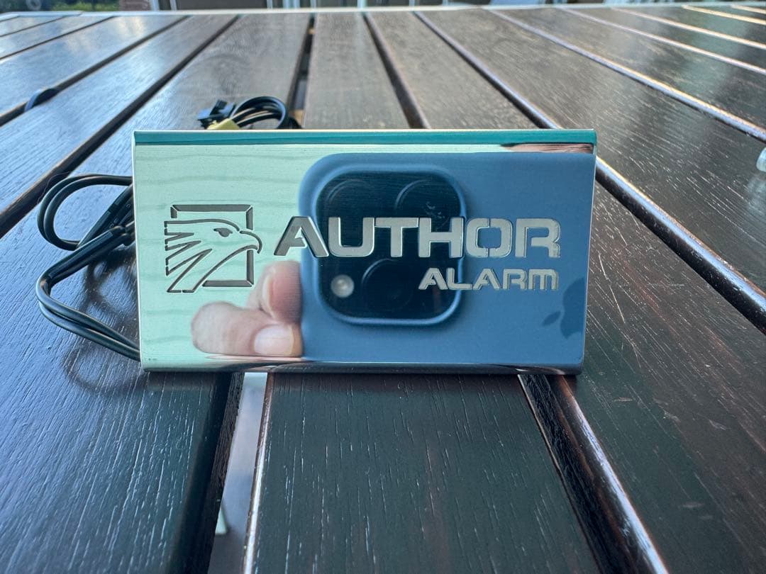 オーサーアラーム　スキャナー　LED 点滅リレー