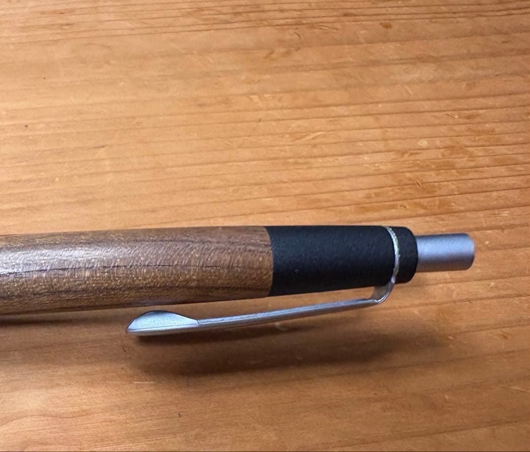 ち*こ様 野原工芸　欅 シャーペン　旧型　シルバー