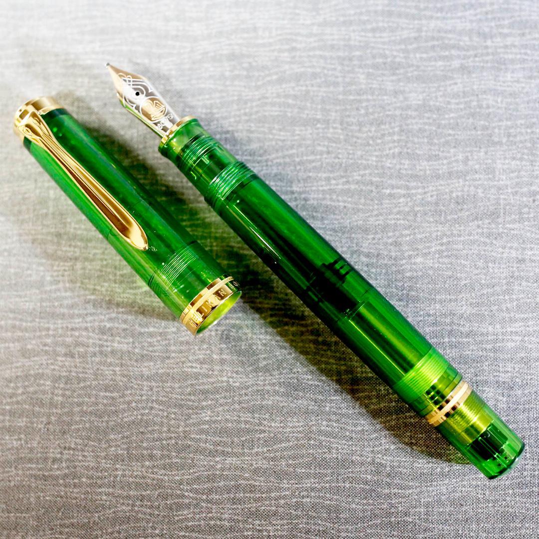 【限定品】ペリカン 万年筆 Ｍ８００ デモンストレーター グリーン