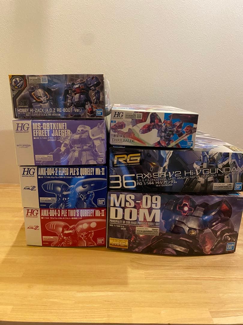 ガンプラまとめ売り積みプラMG HG RG スタークジェガンリゼルマークII