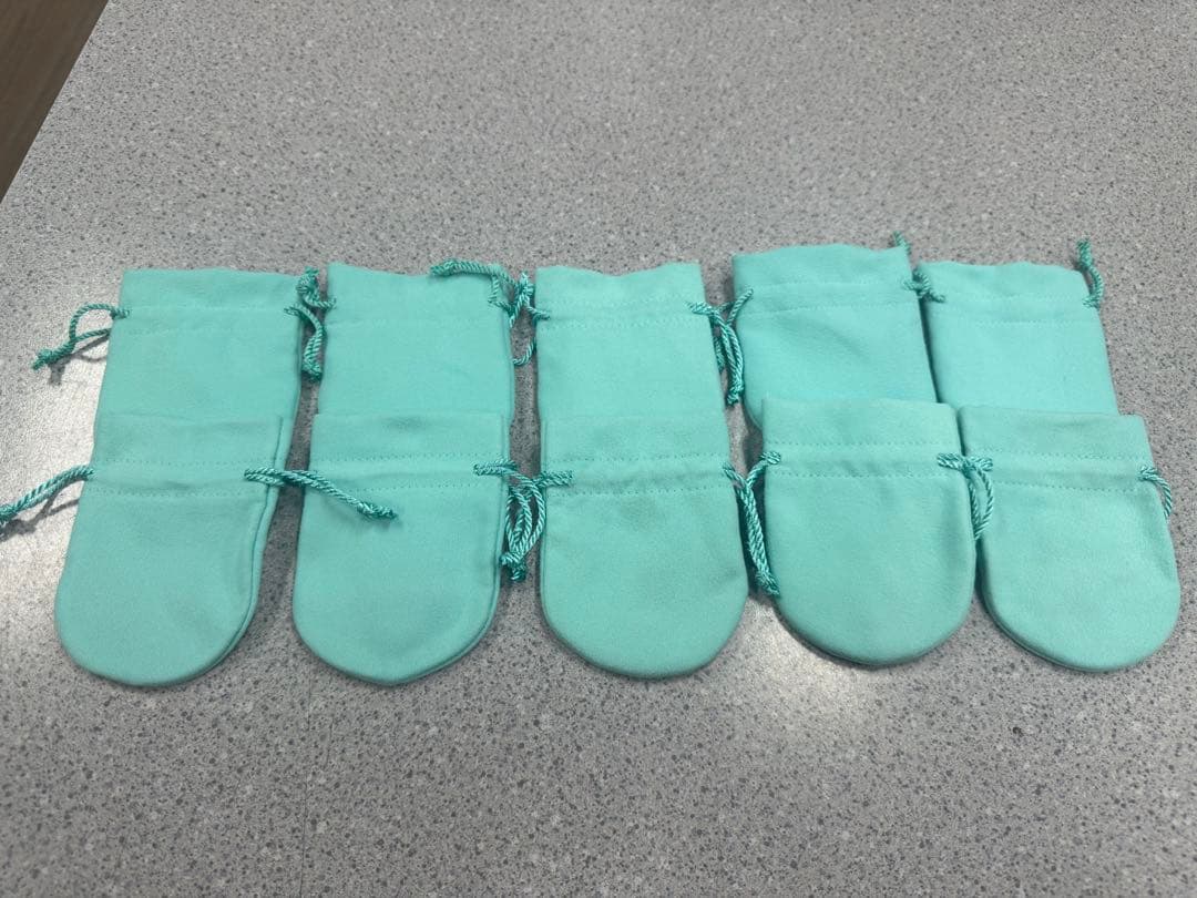 現行品Tiffanyティファニー巾着袋7x9 10枚