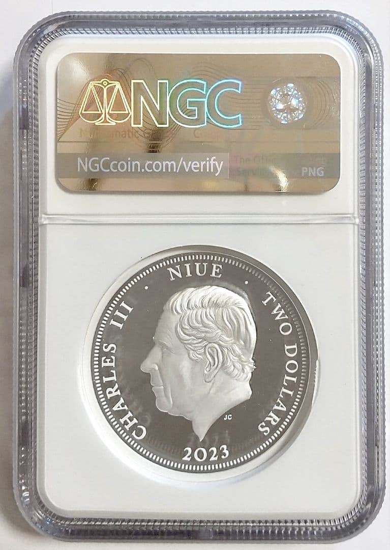 2023年 BNTA 2オンス プルーフ銀貨 NGC PF70 ウナとライオン - メルカリ