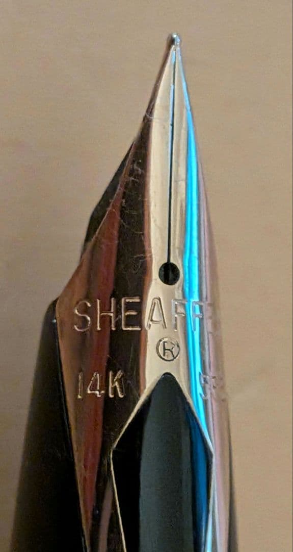 SHEAFFER 万年筆585 黒 14Kペン先 おまけ付