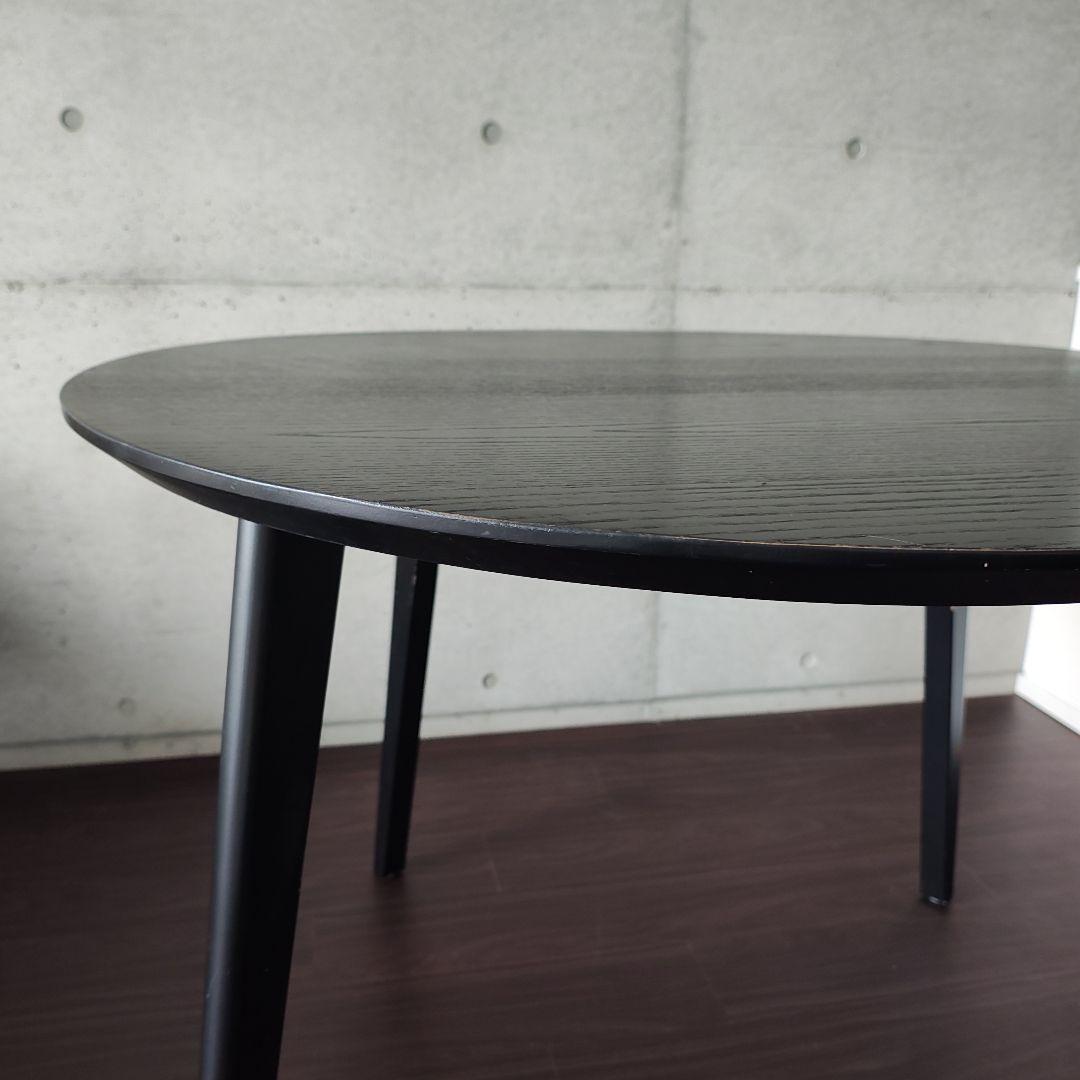 【発送1月中旬〜】IKEA リーサボー黒 ラウンドダイニングテーブル