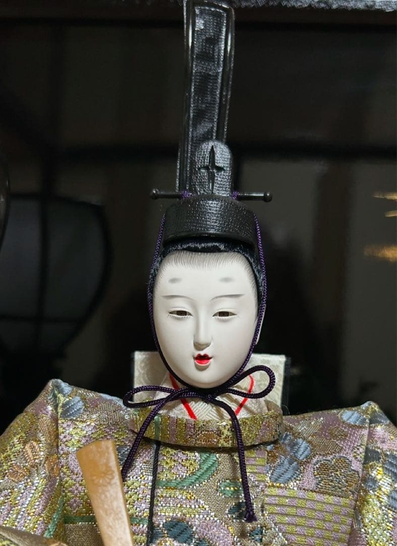 【美品】極上特選三月雛人形　親王飾り　壽誠作　『丹秀雛』　ガラスケース入り