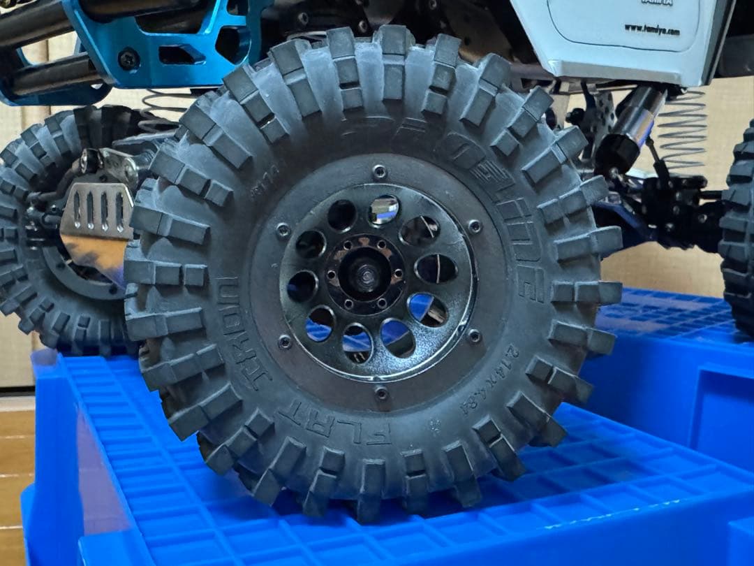 タミヤ CR01 プロポ3PMセット アルミパーツ多数 社外アルミフレーム付属