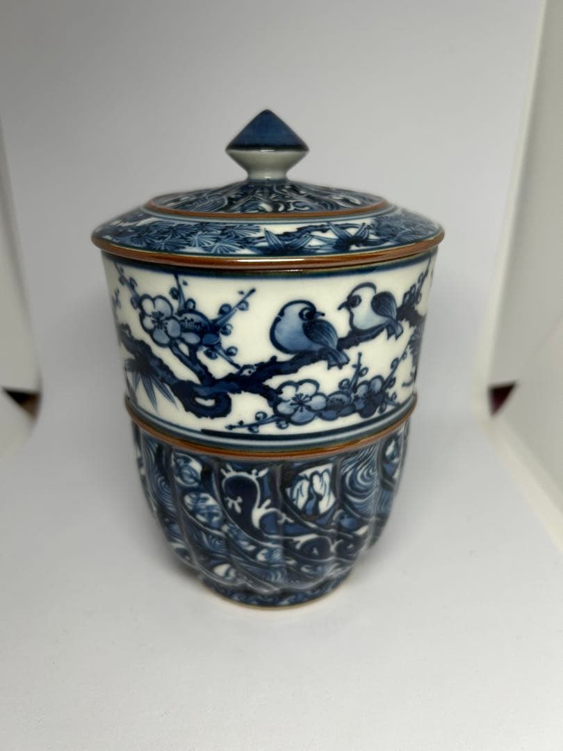 共箱有り】清水焼 加藤利昌 祥瑞写 蓋付湯呑 全高14センチ - メルカリ