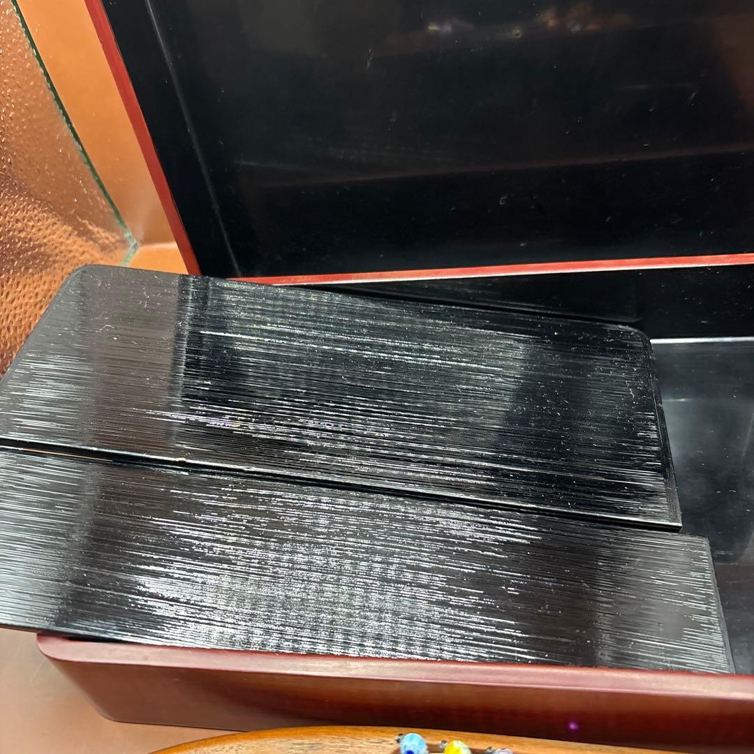 鎌倉彫　文庫箱　織り機の杼(ひ)で作った針山セット