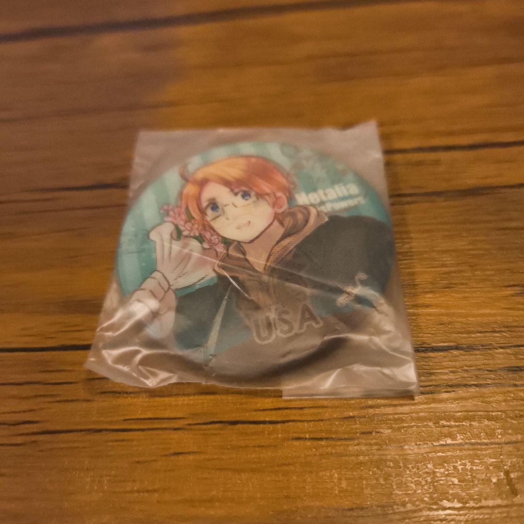 ヘタリア　チェンジング缶バッジ　アメリカ　ちびきら ヘタリア チェンジング缶バッジ ロシア ちびきら - メルカリ