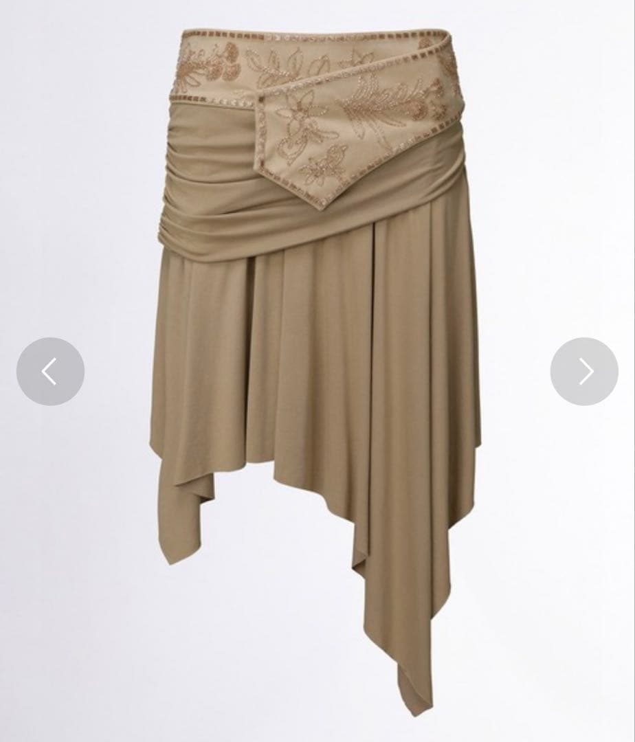 【sculptor】Beaded jersey skirt