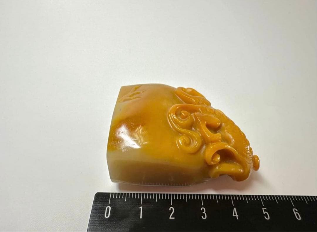 螭虎 古獣 田黄 高級印材 ラオス 篆刻 印材 印石 書道 落款 遊印