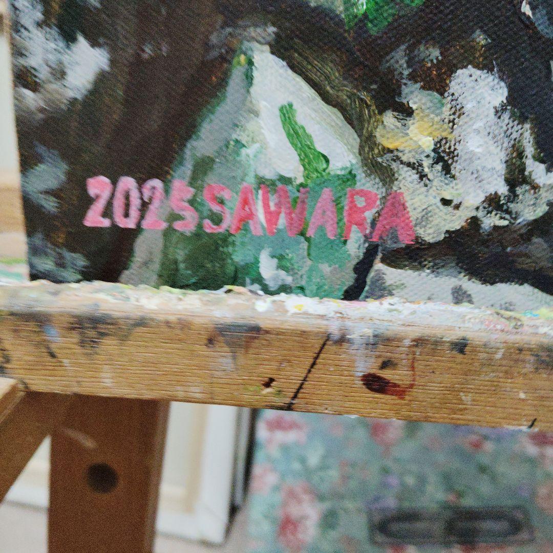 絵画、残暑の残る筑波山登山、Ｆ10号アクリル画、佐原聖春